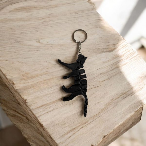 Hareketli Kedi Anahtarlık